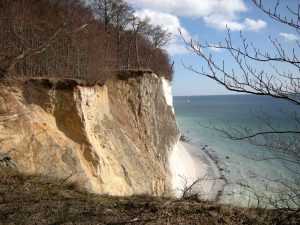 Kreideküste im Herbst