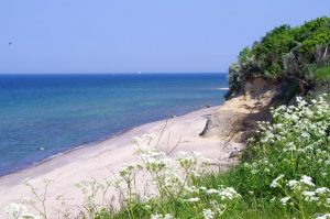 Badebucht an "unserem" Naturstrand
